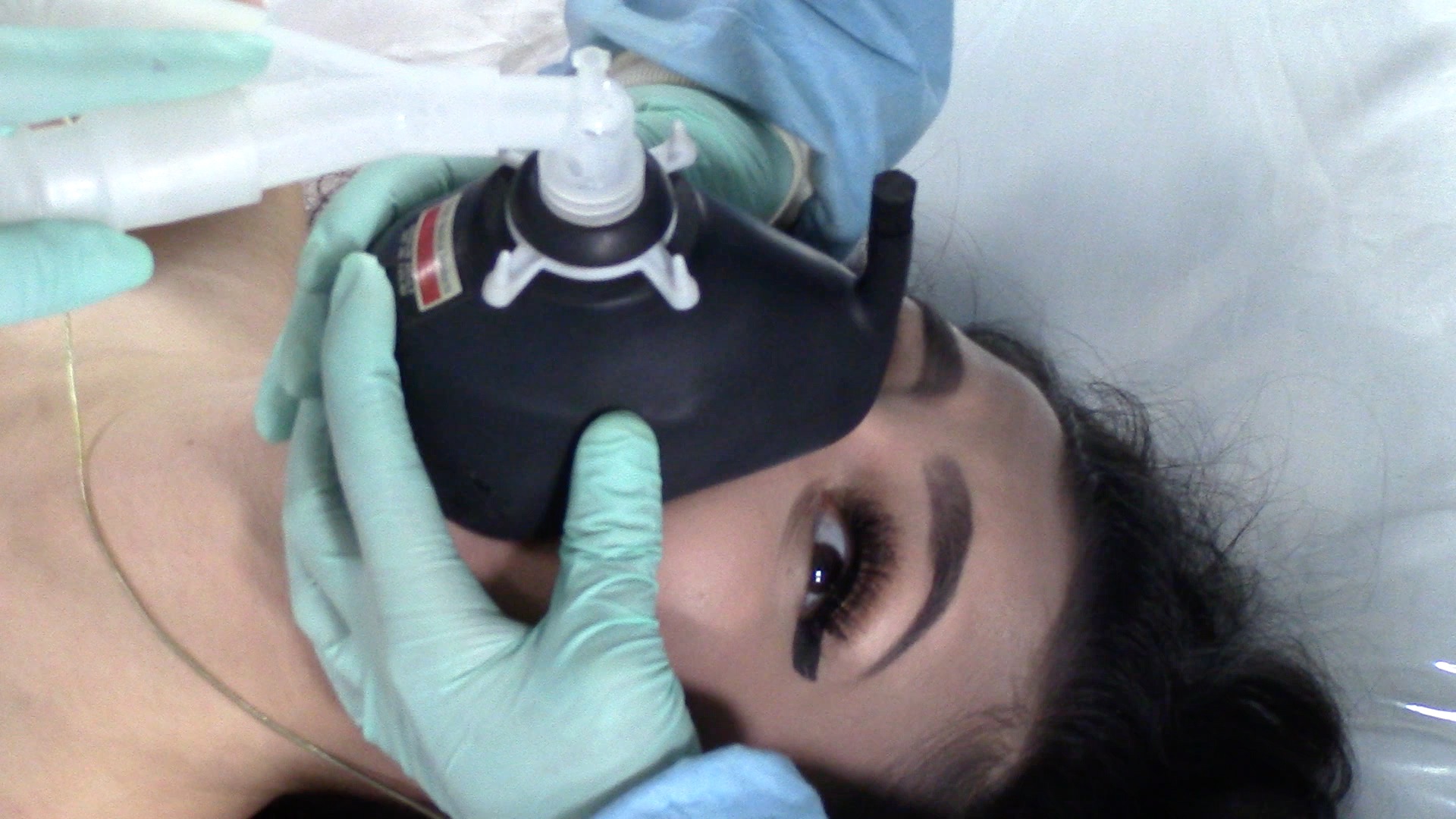 Anesthesia cares women getting the mask black mask fetish